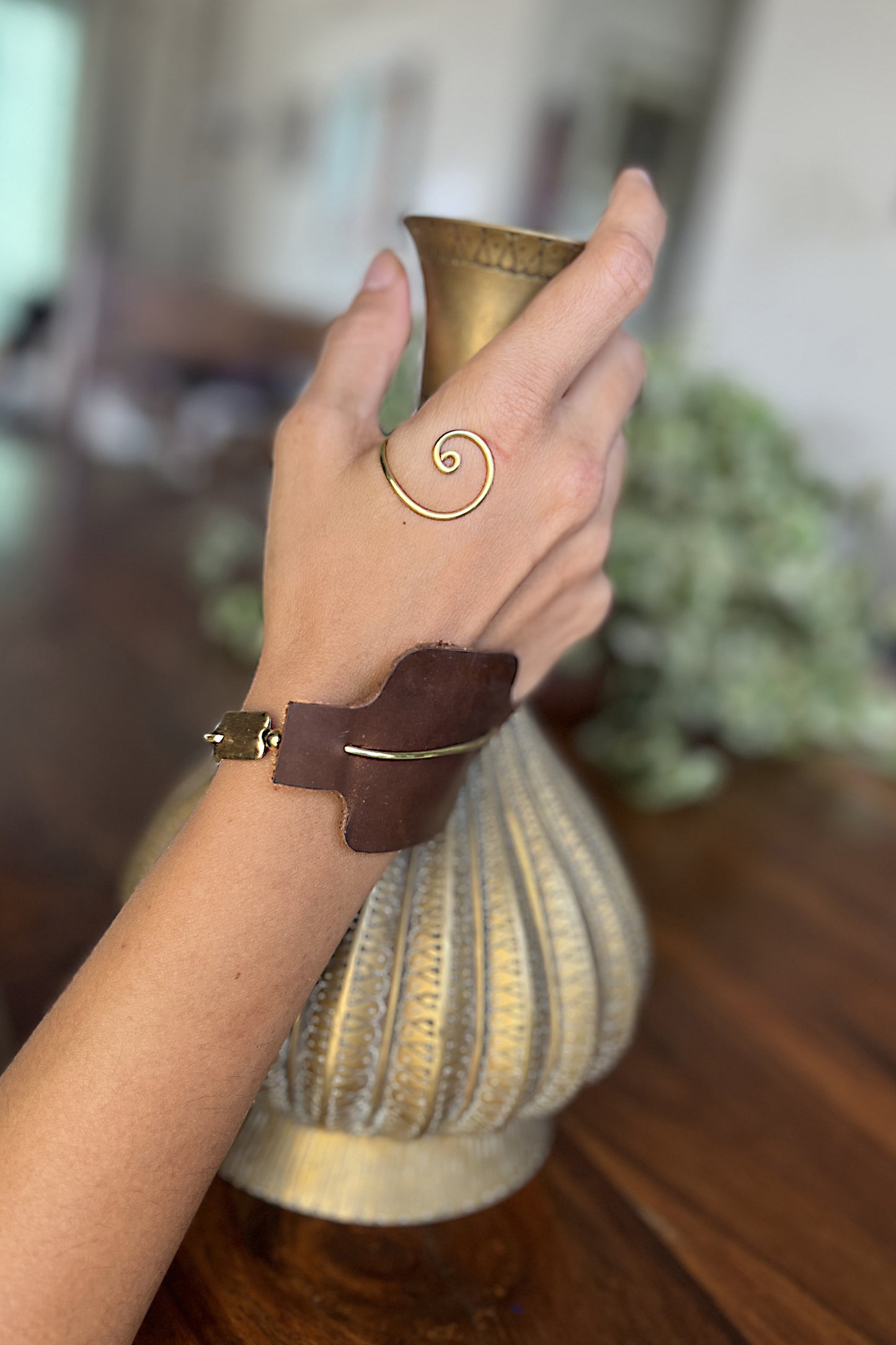 Leather cuff