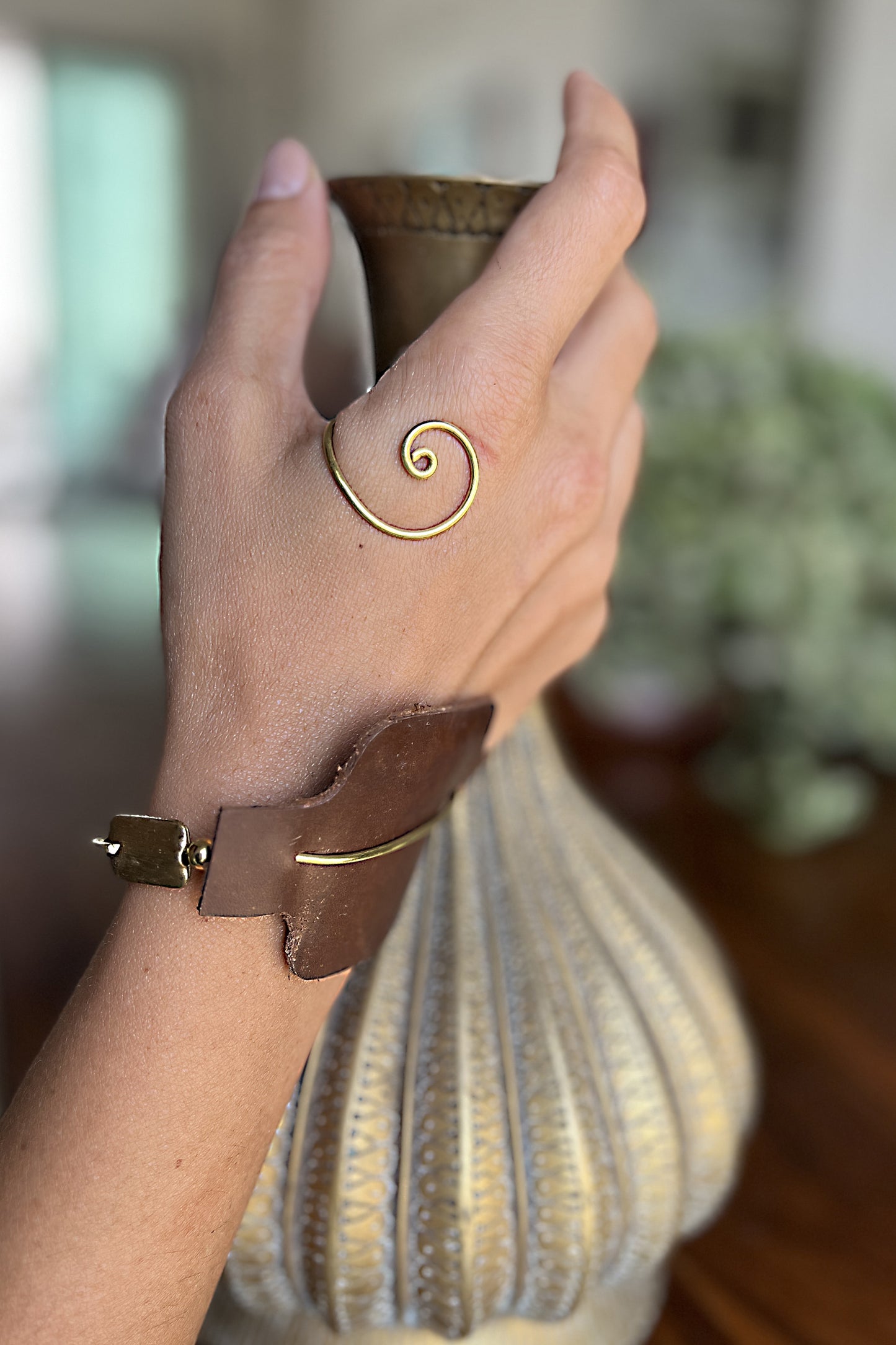Leather cuff
